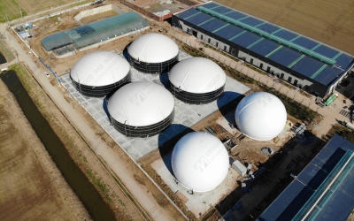 6 sets of membrane gas holders project in Jiangsu