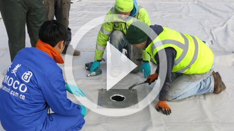 AMOCO Double Membrane Biogas Holder Project for UK Farm